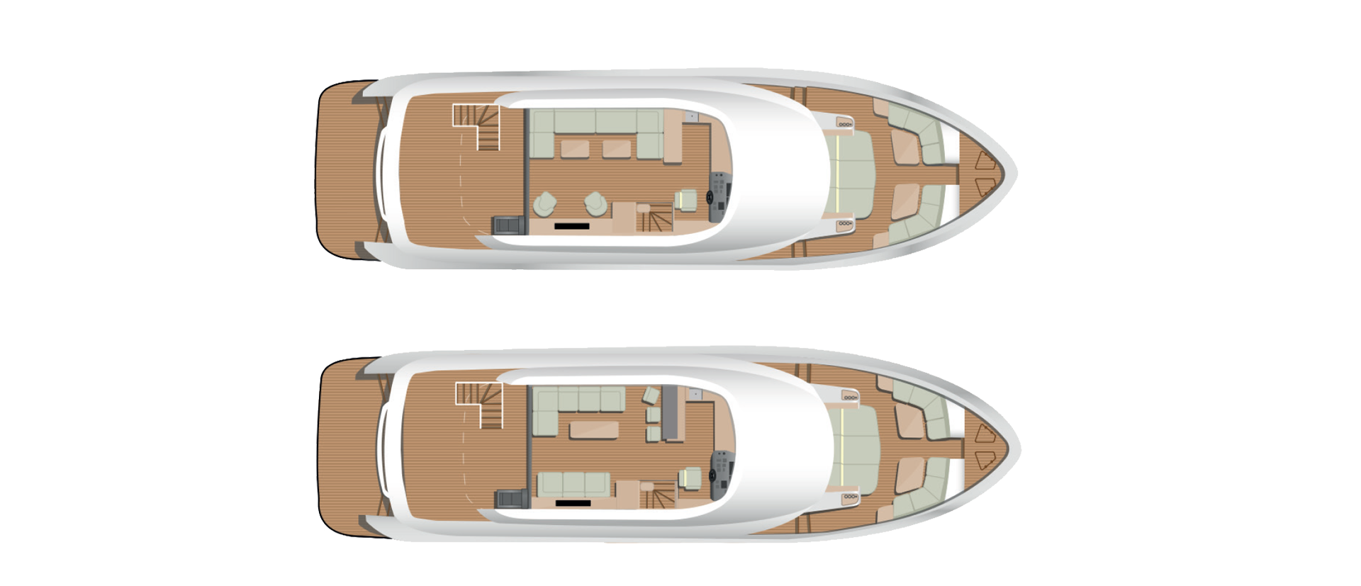 zgornji most opcijsko, flybridge option